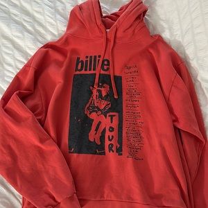 Billie Eilish Red Happier Than Ever Tour Hoodie